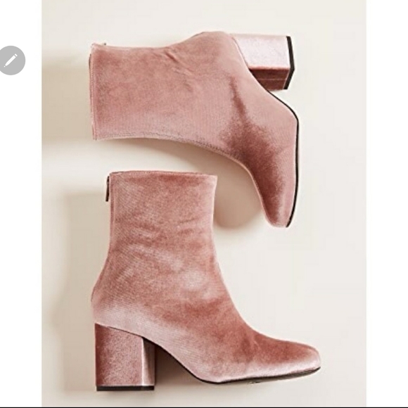 Free People Shoes - Free People Cecile Velvet Ankle Booties 6 & 8